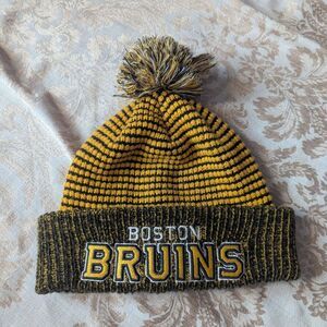 Fanatics BOSTON BRUINS Cuffed Knit NHL Hockey Winter Hat Pom Beanie Unisex
